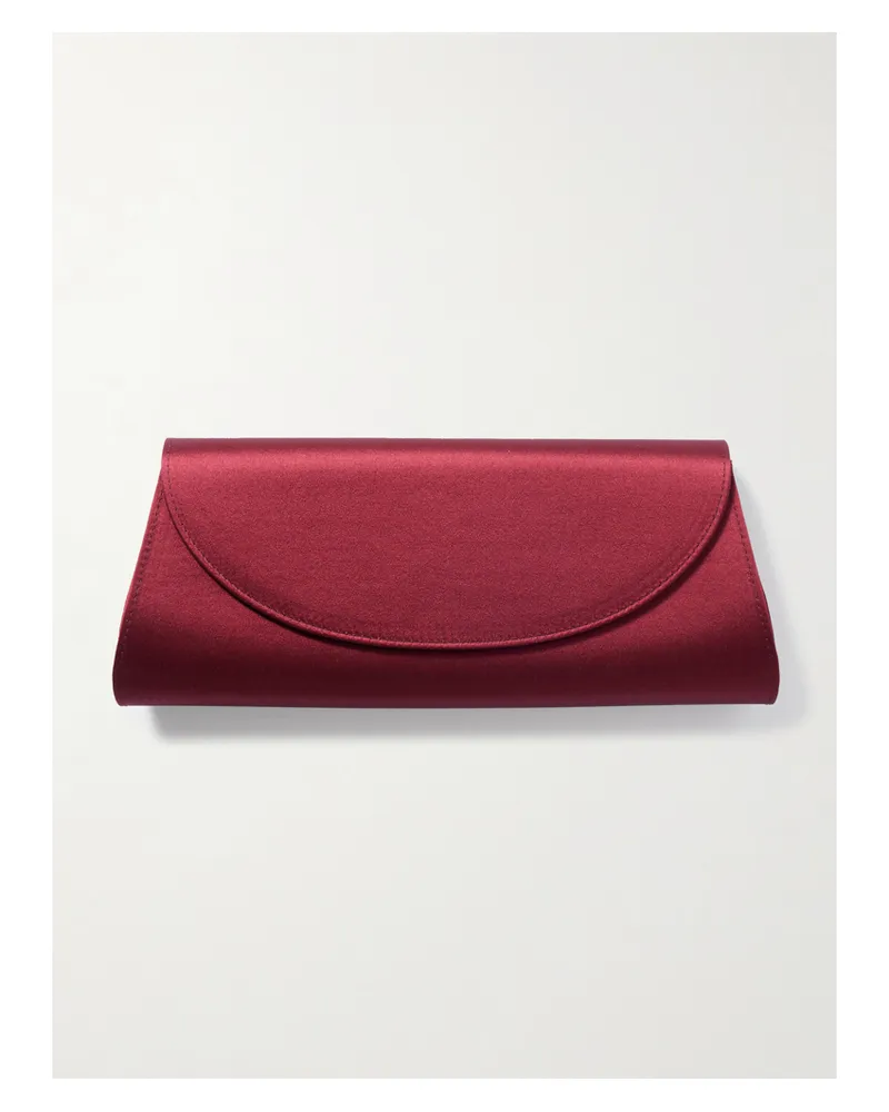 Hunting Season Opera Satin Clutch - Burgundy Burgundy