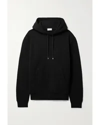 Saint Laurent Hoodie aus Baumwoll-jersey mit Stickerei Schwarz