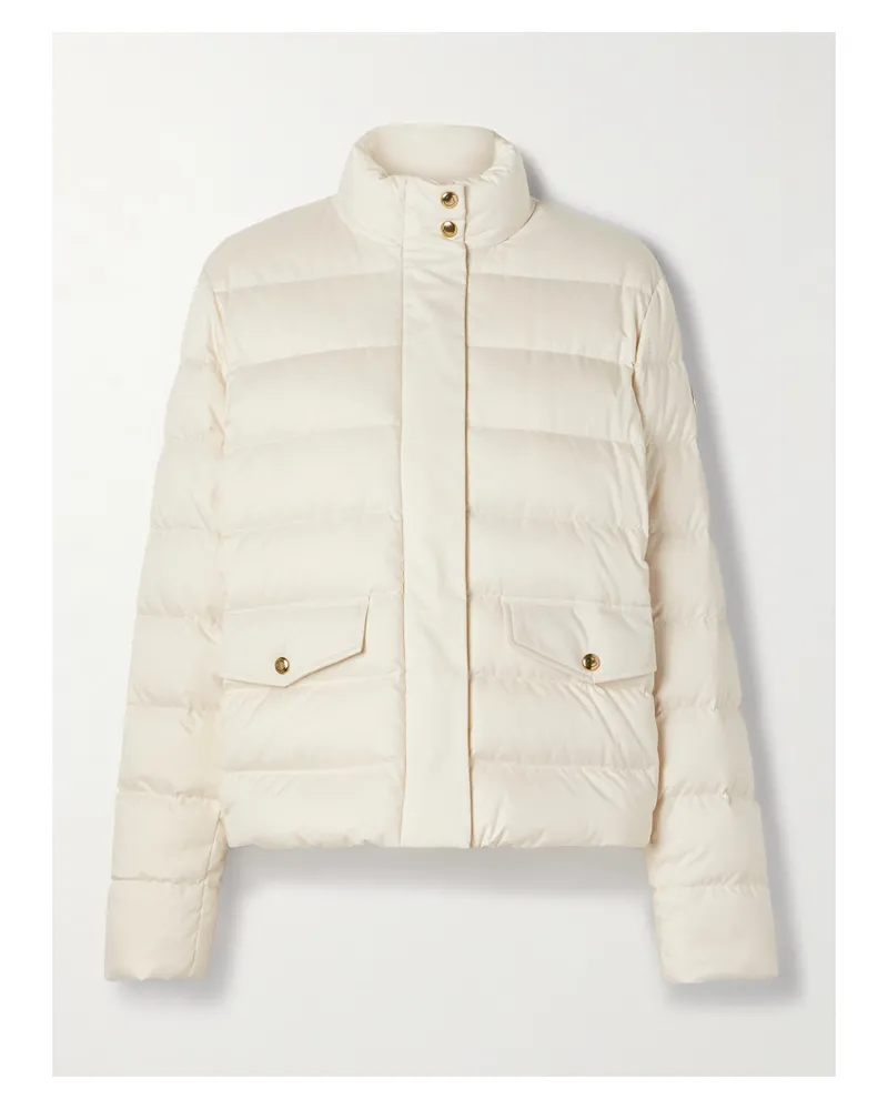 Moncler Bessettes Daunenjacke Aus Gestepptem Shell - Creme Creme