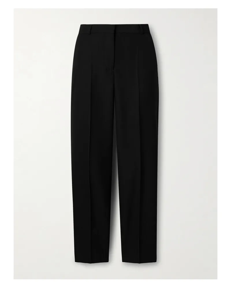 Totême Hose Mit Schmalem Bein Aus Recyceltem Crêpe - Schwarz Schwarz