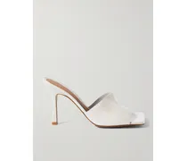 Leather Mules - White