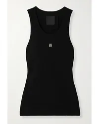 Givenchy Tanktop aus Gerippter Stretch-baumwolle Schwarz