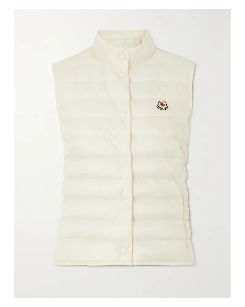 Moncler Liane Quilted Shell Down Vest - White White