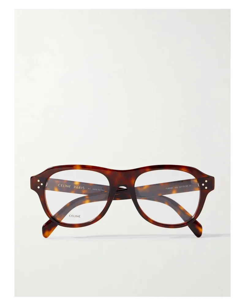 Celine Pilotenbrille Aus Azetat In Hornoptik Horn