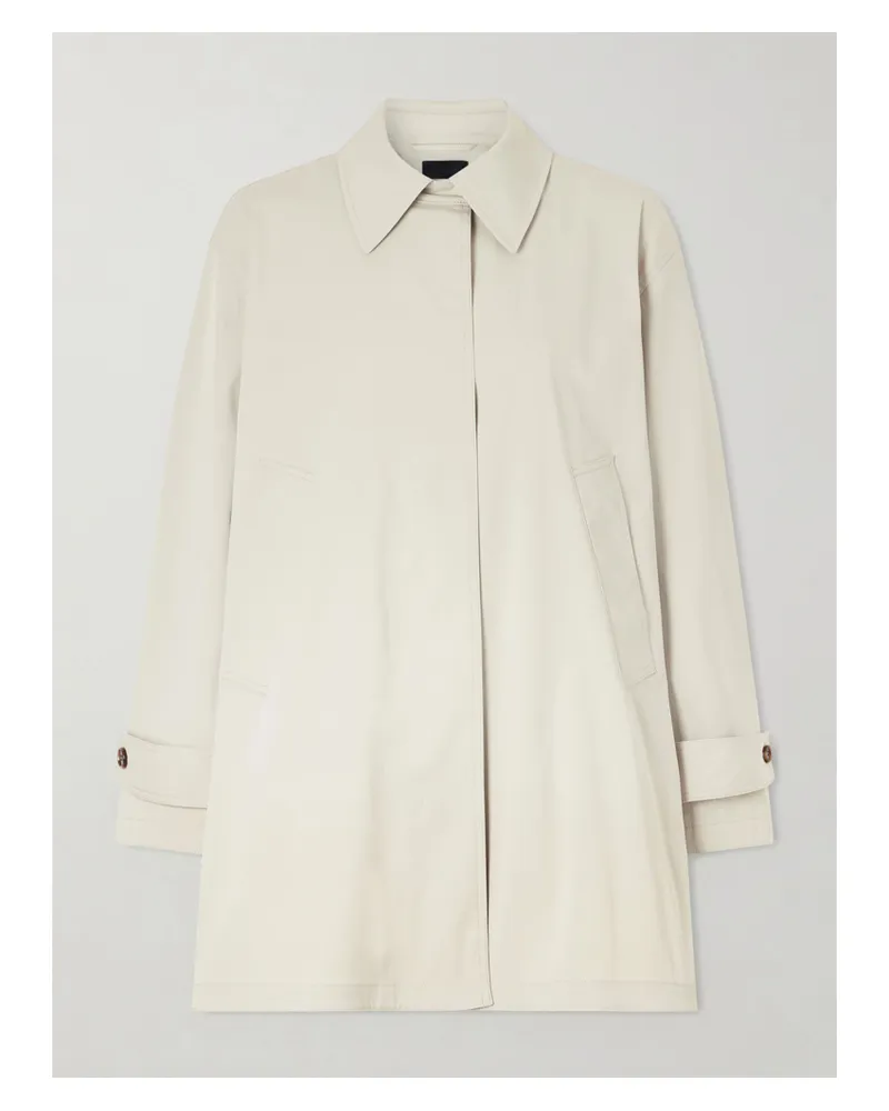 Theory Cotton-blend Gabardine Trench Coat - Neutrals Neutrals