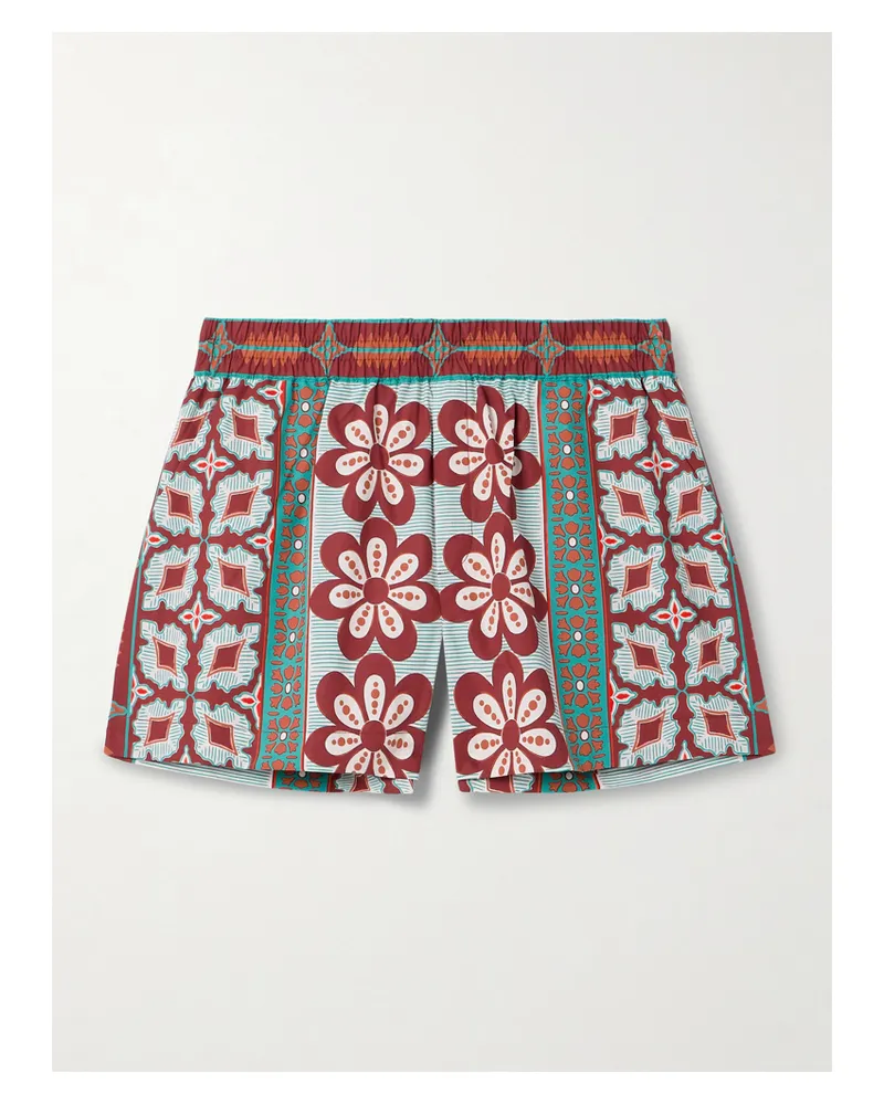 La DoubleJ Shorts Aus Bedruckter Baumwolle - Grün Grün