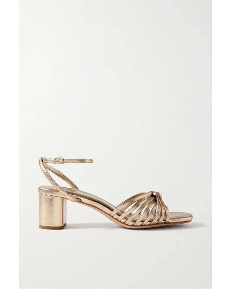 Loeffler Randall Net Sustain Olivia Sandalen aus Metallic-leder Gold