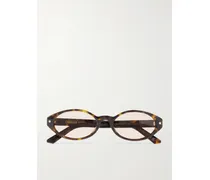 Diorpacific R1i Sonnenbrille Mit Ovalem Rahmen Aus Azetat In Hornoptik