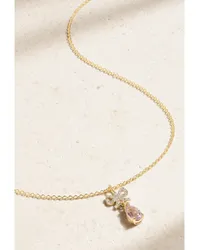 Stone & Strand Pretty in Pink Kette aus 10 Karat Gold