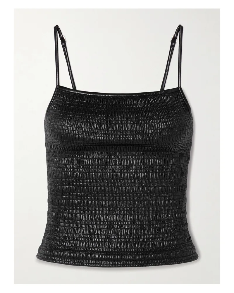 Nanushka Arenda Gerafftes Tanktop Aus Okobor™ - Schwarz Schwarz