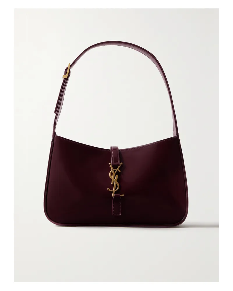 Saint Laurent Le 5 À 7 Mini Patent-leather Shoulder Bag - Red Red