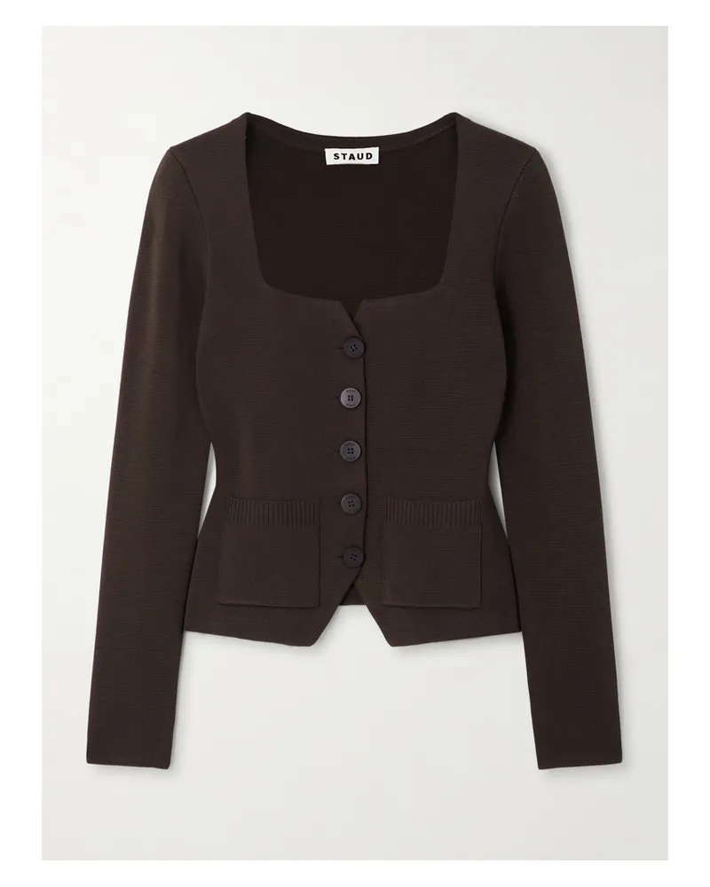 STAUD Rachela Cardigan Aus Strick - Braun Braun