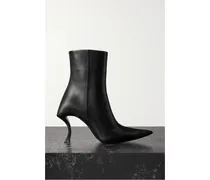 Balenciaga Hourglass Ankle Boots aus Leder Schwarz