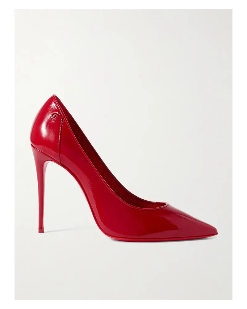 Christian Louboutin Sporty Kate 100 Patent-leather Pumps - Red Red