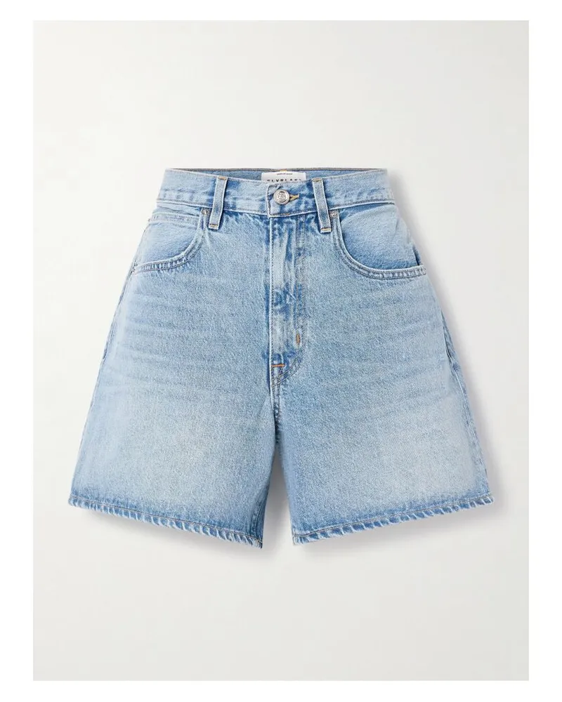 SLVRLAKE Walker Jeansshorts Mit Distressed-details - Blau Blau