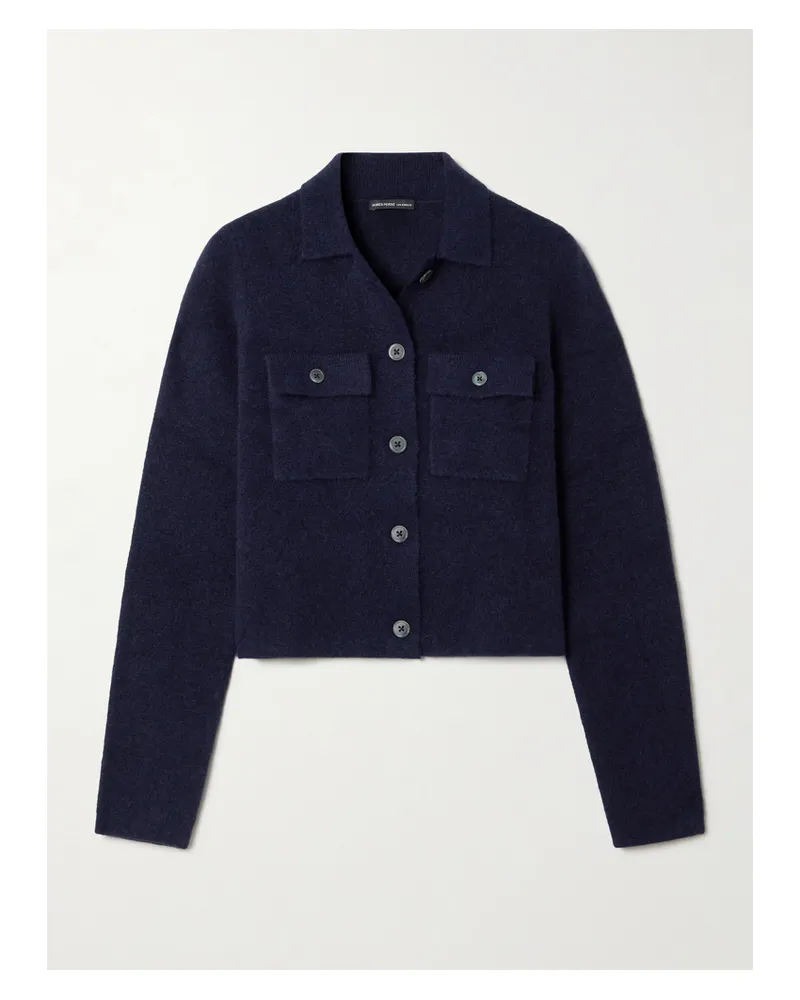 James Perse Jacke Aus Stretch-strick - Blau Blau