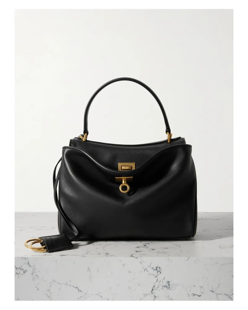 Balenciaga Rodeo Mini Leather Tote - Black Black