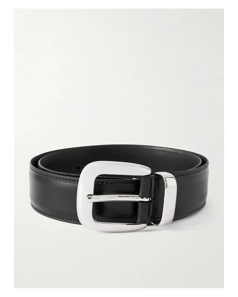 Anderson's Gürtel Aus Leder - Schwarz Schwarz