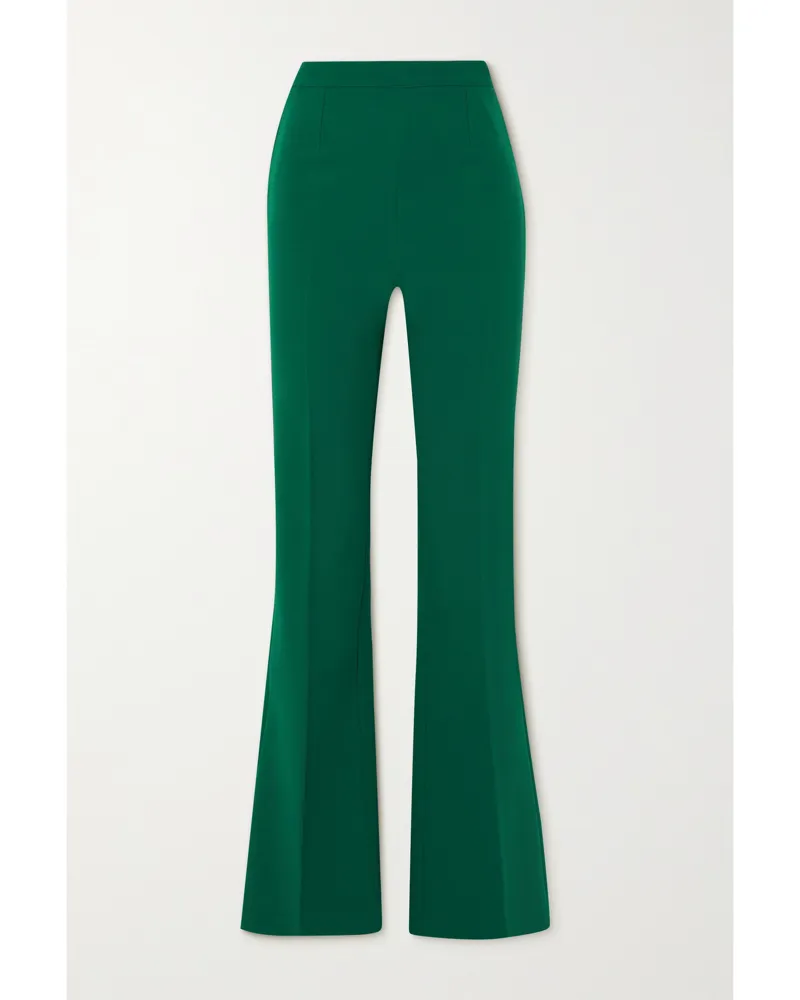 Safiyaa Alexa Schlaghose Aus Stretch-crêpe - Grün Grün