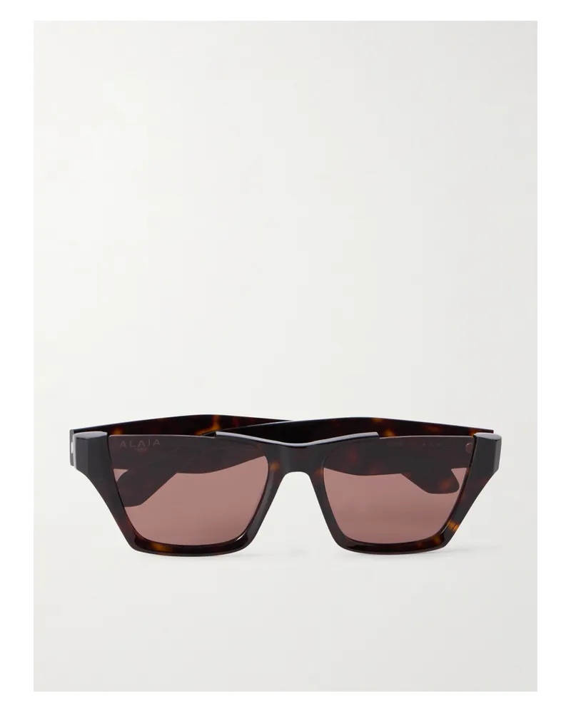 Alaïa Square-frame Tortoiseshell Acetate Sunglasses - Brown Brown