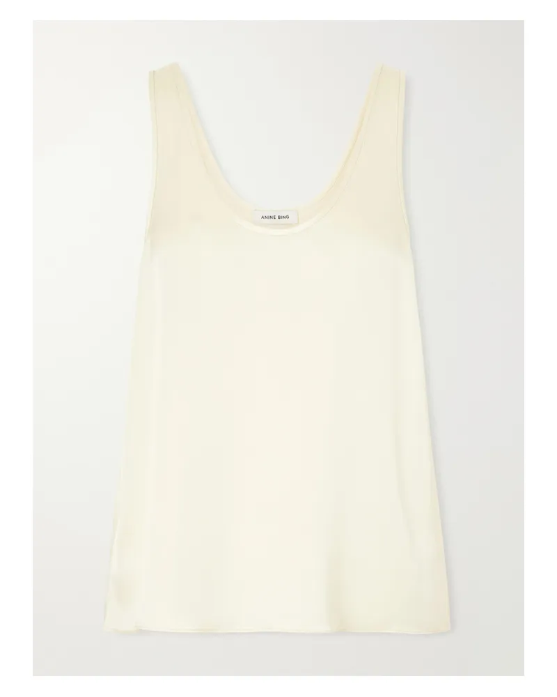 Anine Bing Lea Silk Tank - Neutrals Neutrals