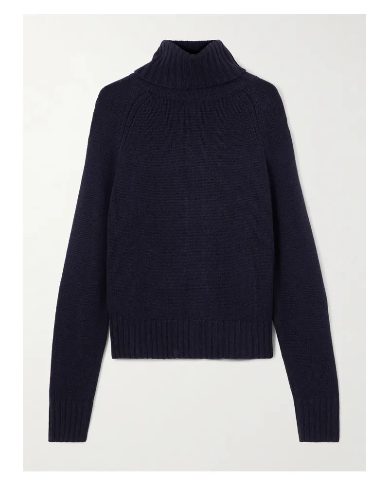 ALLUDE Rollkragenpullover Aus Einer Woll-kaschmirmischung - Blau Blau