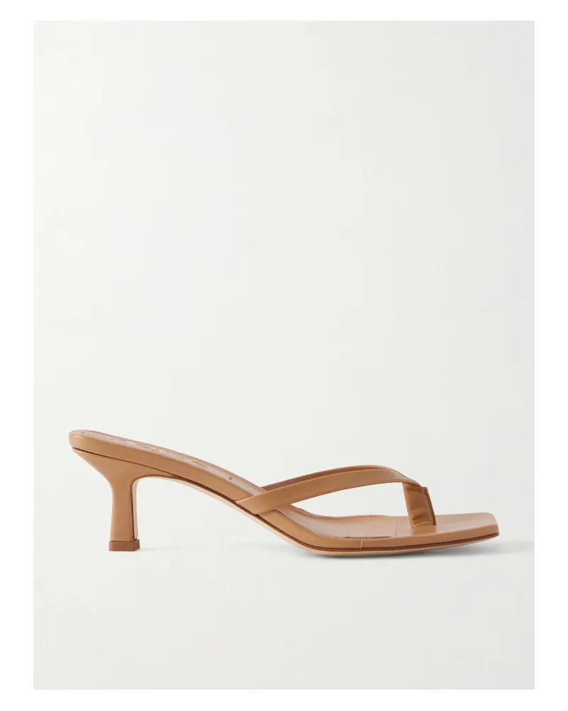 aeyde Wilma Zehensandalen Aus Leder - Braun Braun