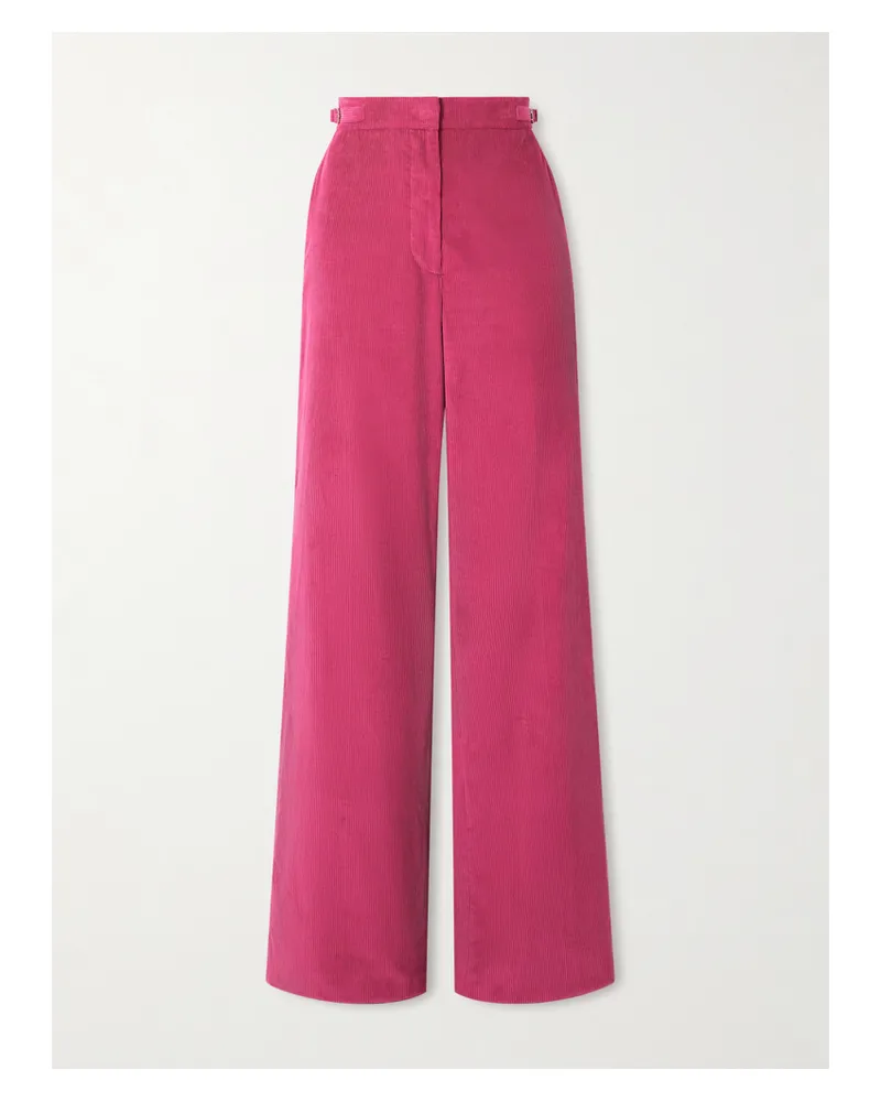 Gabriela Hearst Vesta Hose Mit Geradem Bein Aus Baumwollcord - Pink Pink