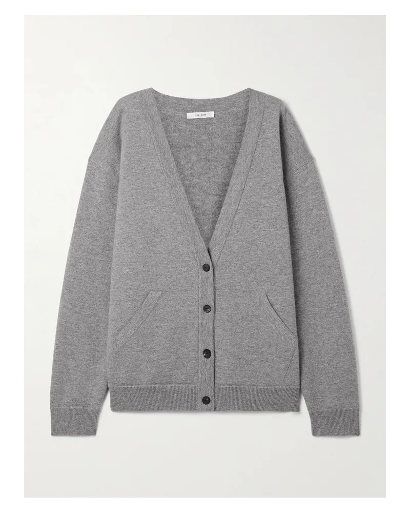 The Row Lonn Oversized Cashmere Cardigan - Gray Gray