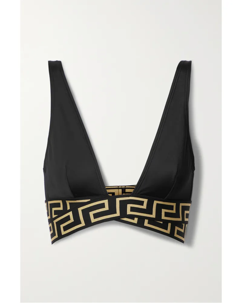 Versace Vita Bikini-oberteil Schwarz