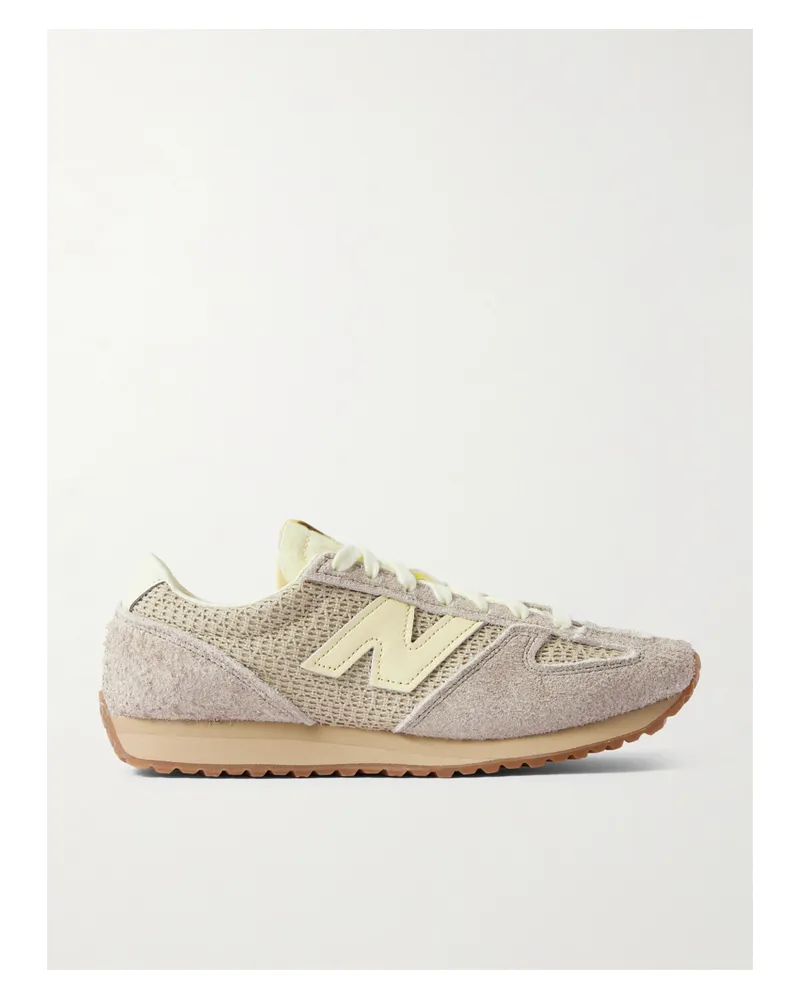 New Balance 471 Sneakers Aus Strick Mit Leder- Und Velourslederbesätzen - Grau Grau