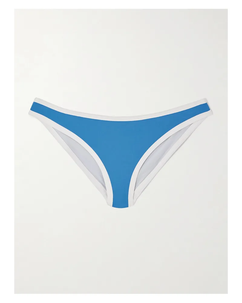 Marysia Ligne Zweifarbiges Bikini-höschen - Blau Blau
