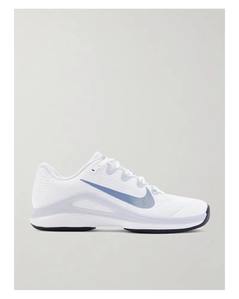 Nike Vapor 12 Tennis-sneakers Aus Mesh Mit Gummibesätzen - Weiß Weiß