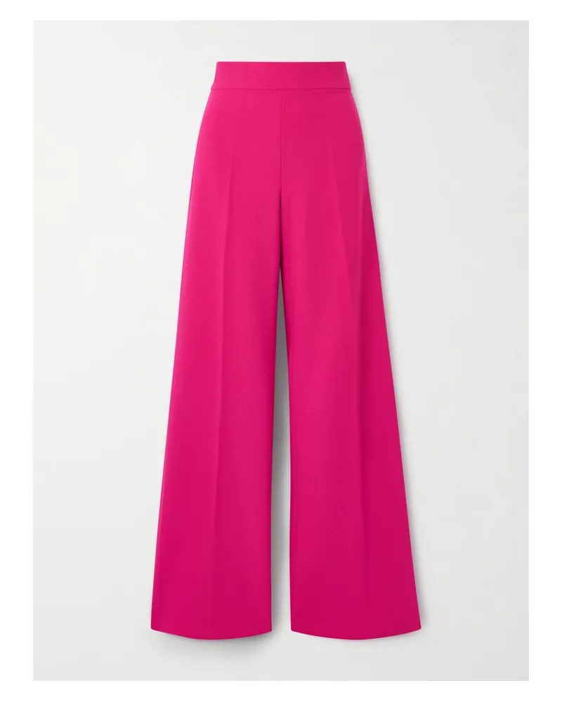 Carolina Herrera New York Diane Hose Mit Weitem Bein Aus Einer Wollmischung - Pink Pink