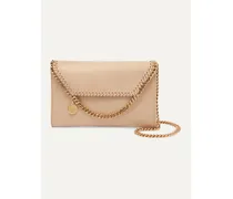The Falabella Mini Vegetarian Brushed-leather Shoulder Bag - Neutrals