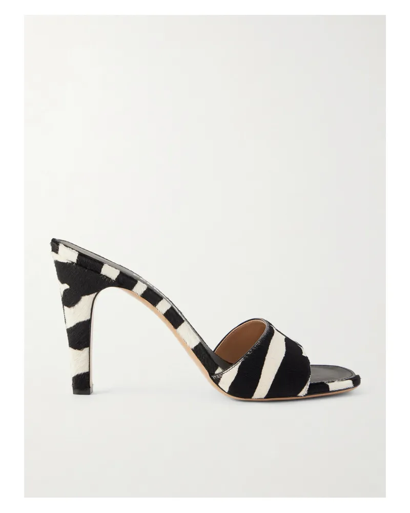 Ferragamo Tatiana Mules Aus Leder In Ponyhaaroptik Mit Zebraprint - Animal-Print Animal-print
