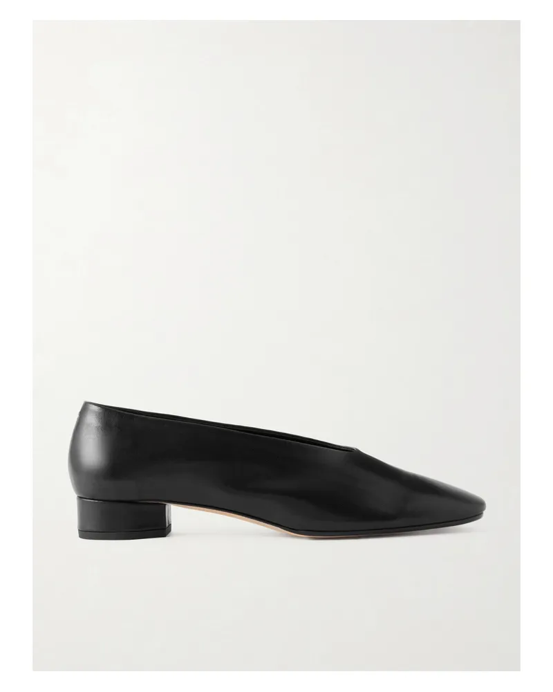 aeyde Delia Leather Pumps - Black Black