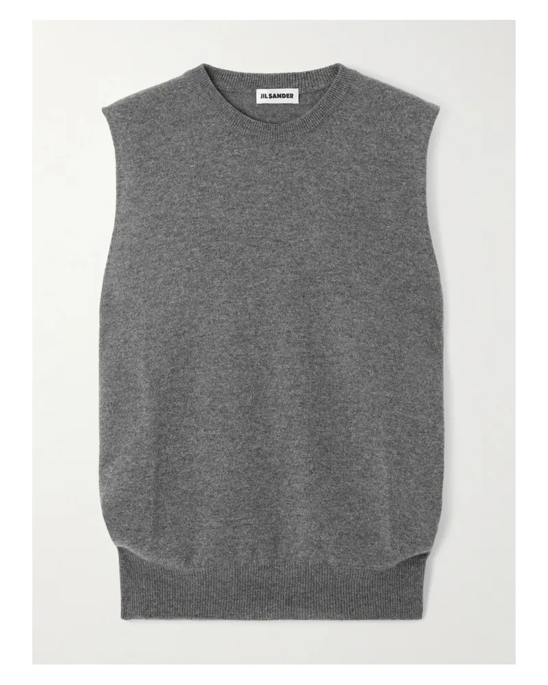 Jil Sander Kaschmirpullunder - Grau Grau
