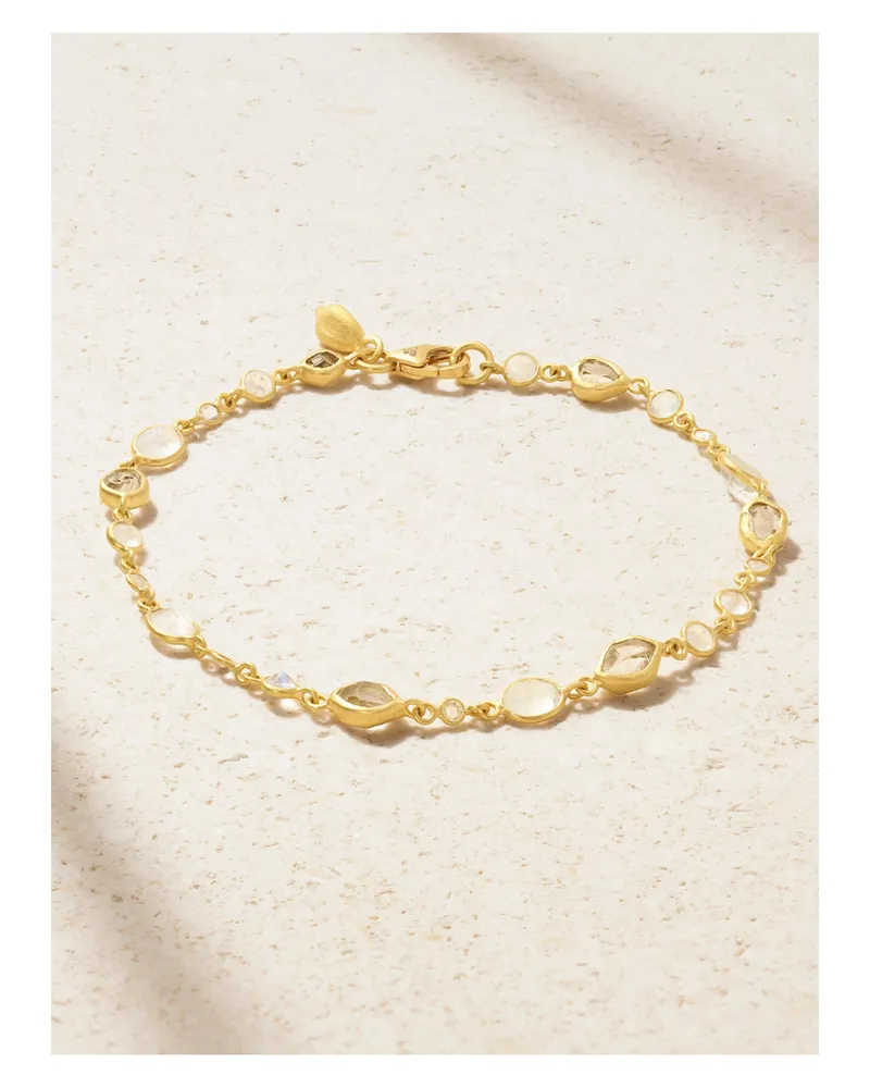 Pippa Small Fußkettchen Aus 18 Karat Gold Mit Mehreren Steinen - Mehrfarbig Mehrfarbig