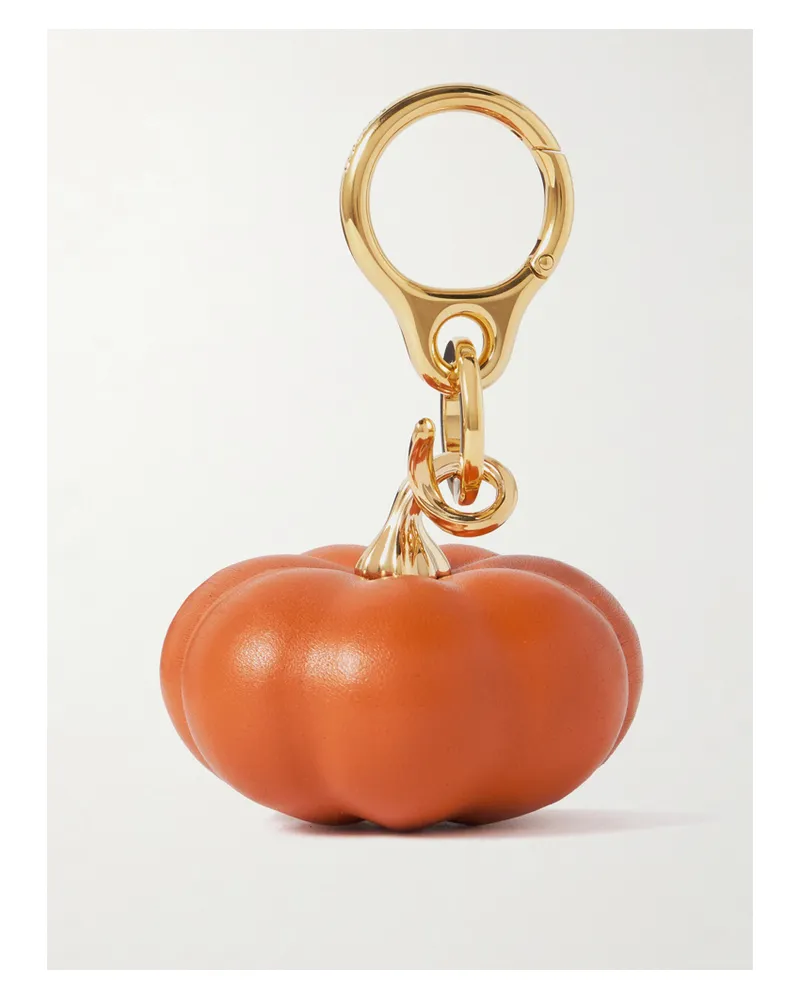 Loewe Pumpkin Taschenanhänger Aus Harz Mit Goldfarbenen Details - Orange Orange