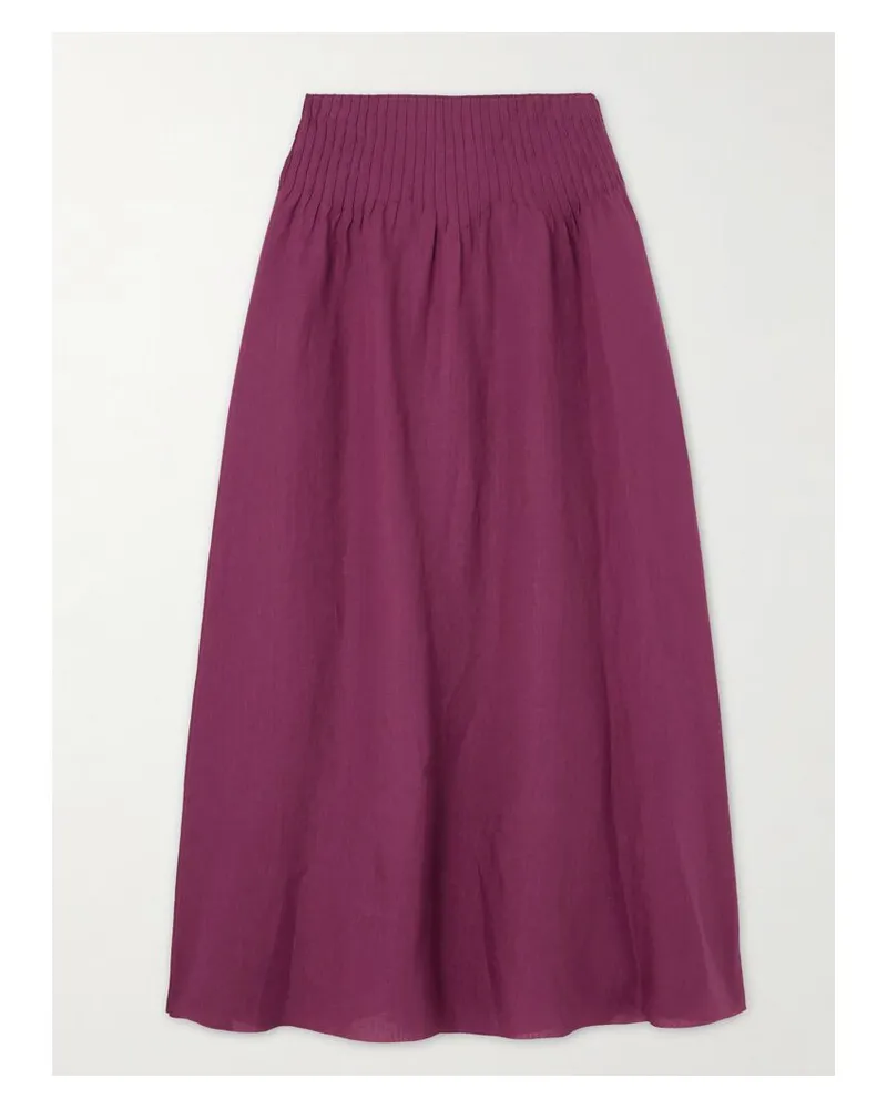 Gabriela Hearst Penelope Midirock Aus Leinen - Lila Lila