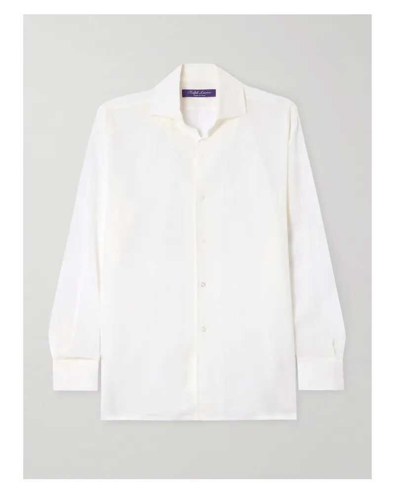 Ralph Lauren Capri Hemd Aus Voile - Creme Creme