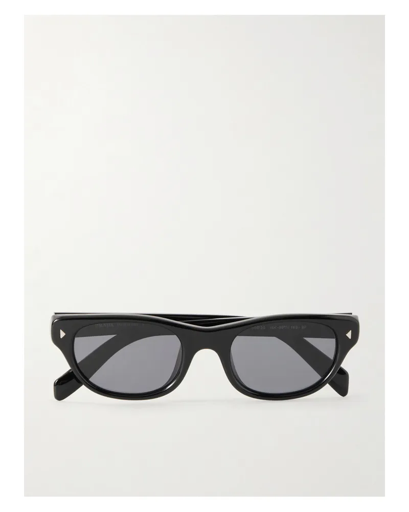 Prada Sonnenbrille Mit D-rahmen Aus Azetat - Schwarz Schwarz