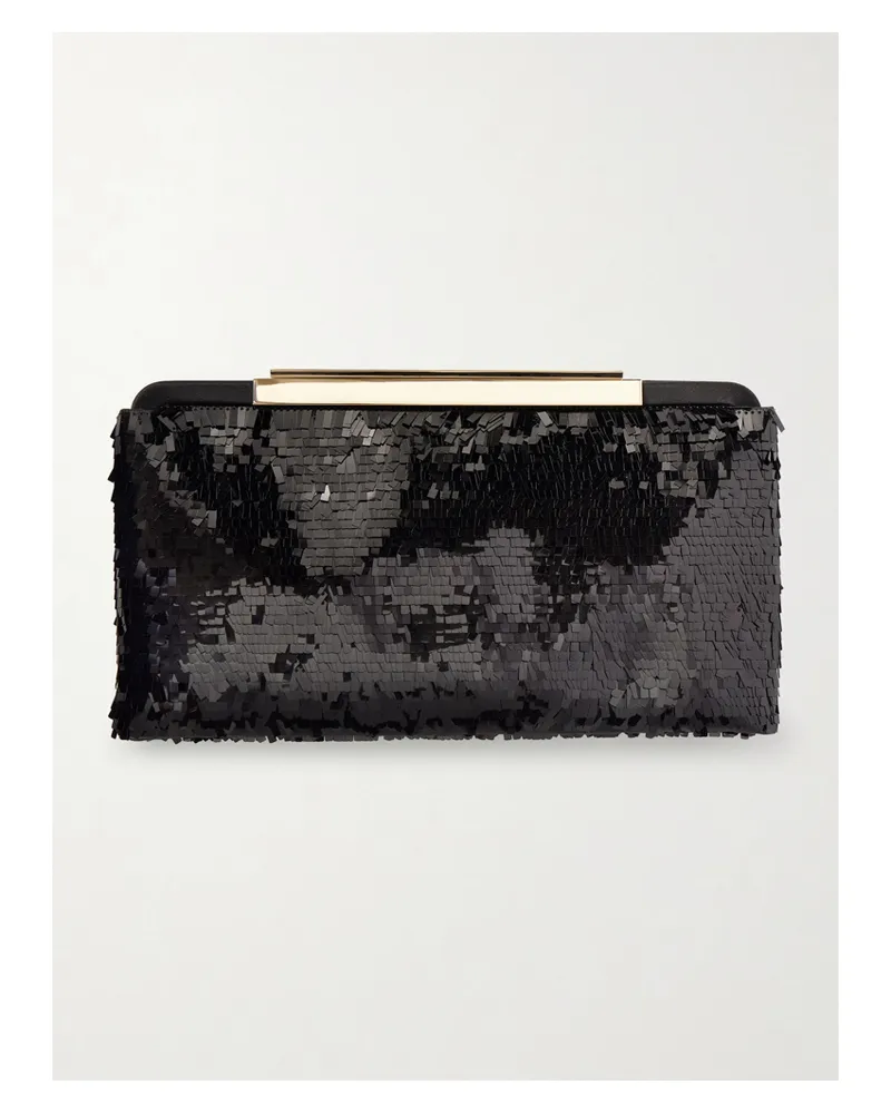 Tom Ford Sequined Satin Clutch - Black Black