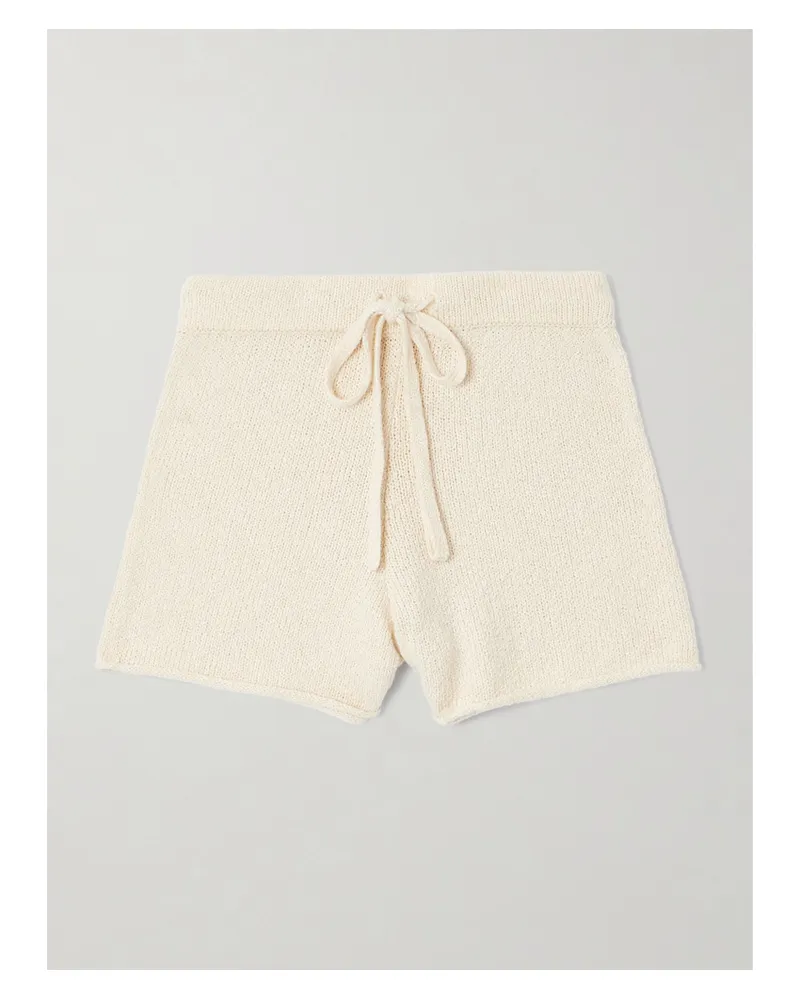 The Elder Statesman Shorts Aus Baumwolle - Weiß Weiß