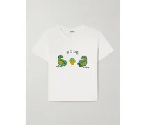 Twin Parakeet T-shirt aus Baumwoll-jersey