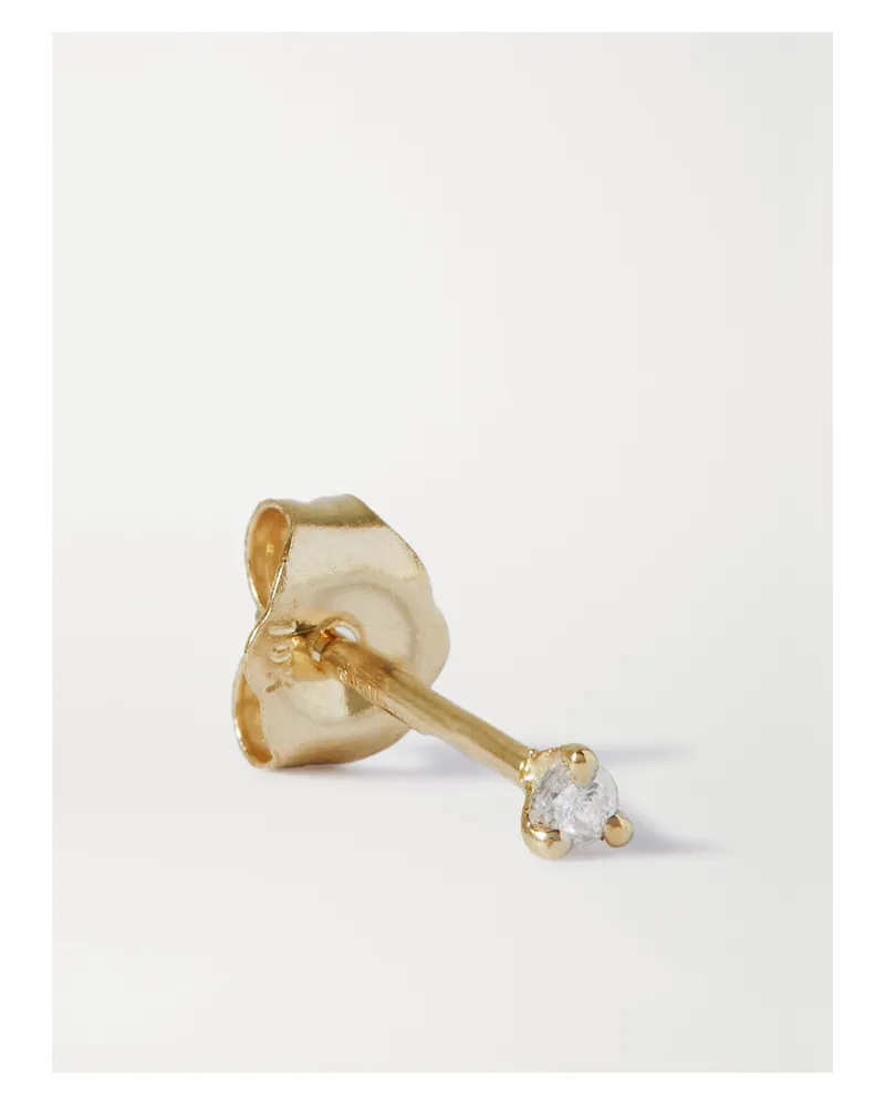 Stone & Strand Teeny Ohrring Aus Gold Mit Diamant Gold