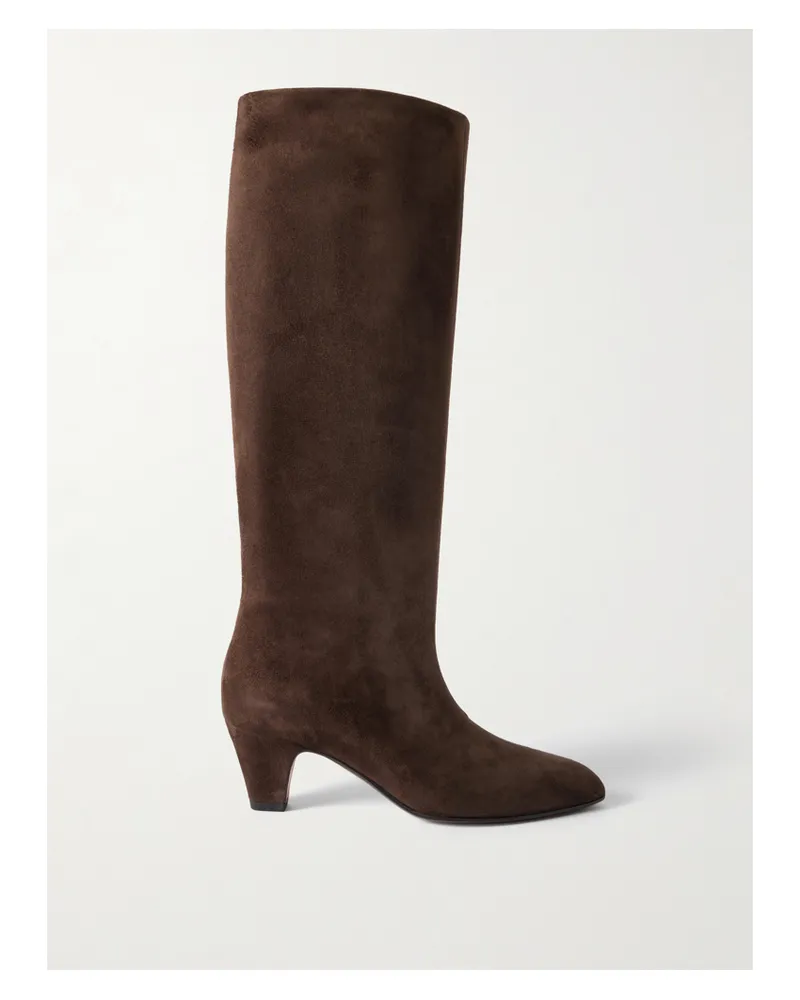 Bally Arval Kniehohe Stiefel Aus Veloursleder - Braun Braun