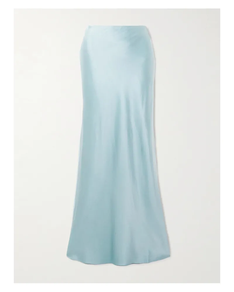 Cult Gaia Chantel Maxirock Aus Satin Aus Einer Seidenmischung - Blau Blau
