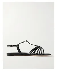 Le Monde Béryl Sandalen aus Leder Schwarz